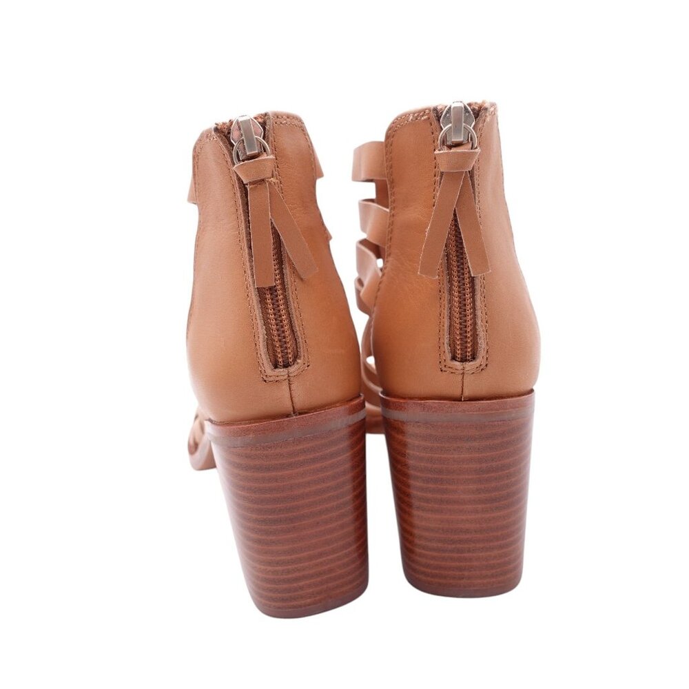 Sofft Tan Strappy Block Heel Sandals - Picture 8 of 13